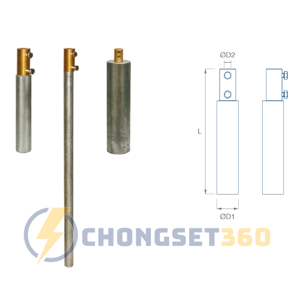Anodes bảo vệ điện cực cho hệ thống tiếp địa Ingesco, Hệ thống bãi tiếp địa