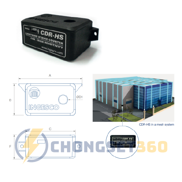 CDR-HS Bộ đếm sét độ nhạy cao Ingesco, Thiết bị chuyên dụng khác