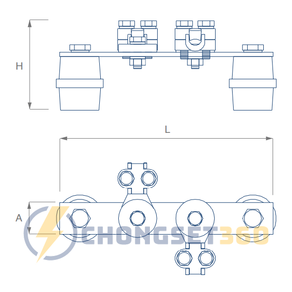 Thanh liên kết đẳng thế có sứ cách điện Ingesco, Hệ thống bãi tiếp địa